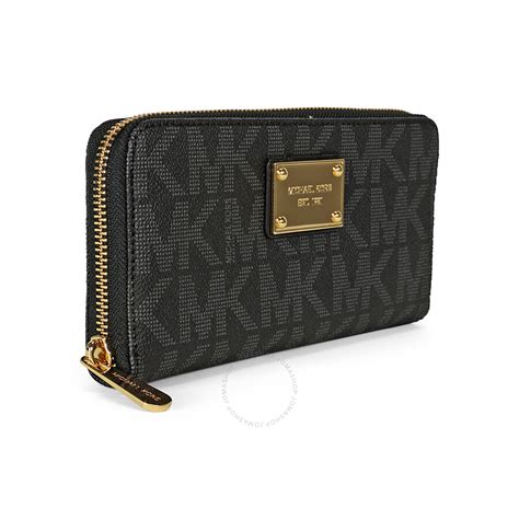 michael kors purse and wallet combo|Michael Kors black zipper wallet.